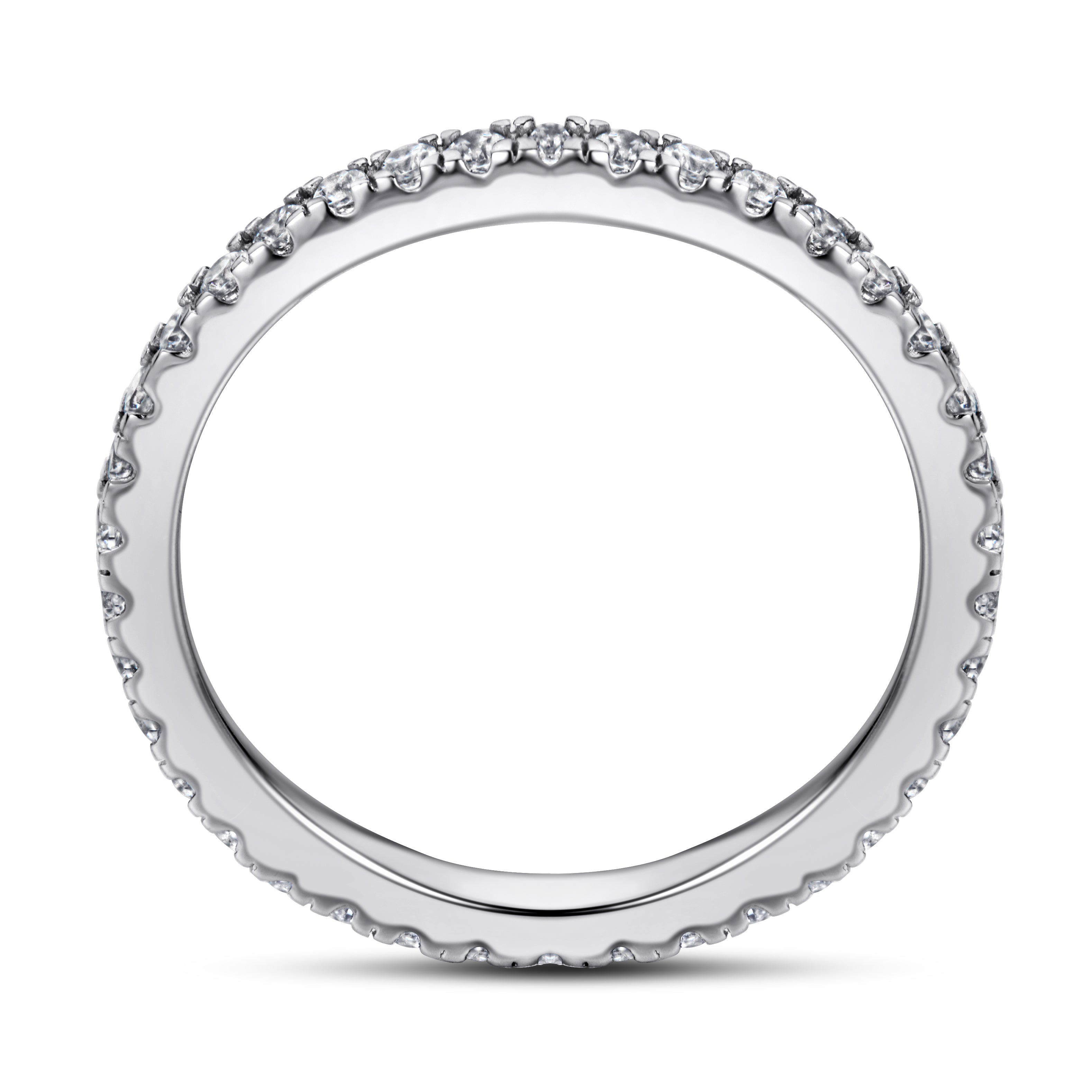 925 Sterling Silver Cz Ladies Full Eternity Ring