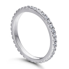 925 Sterling Silver Cz Ladies Full Eternity Ring