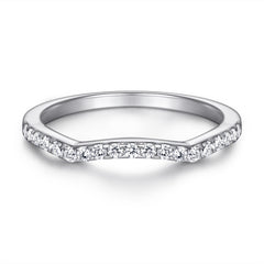 925 Sterling Silver Round Cz Centre with Fancy Split Band Ladies Bridal Ring Set